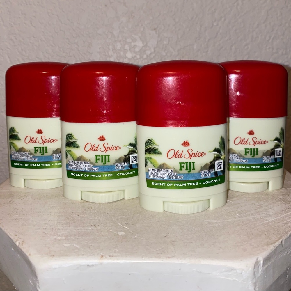 🥥🌴Old Spice Fiji Palm Tree + Coconut Deodorant, Travel size 0.5oz(4 count)